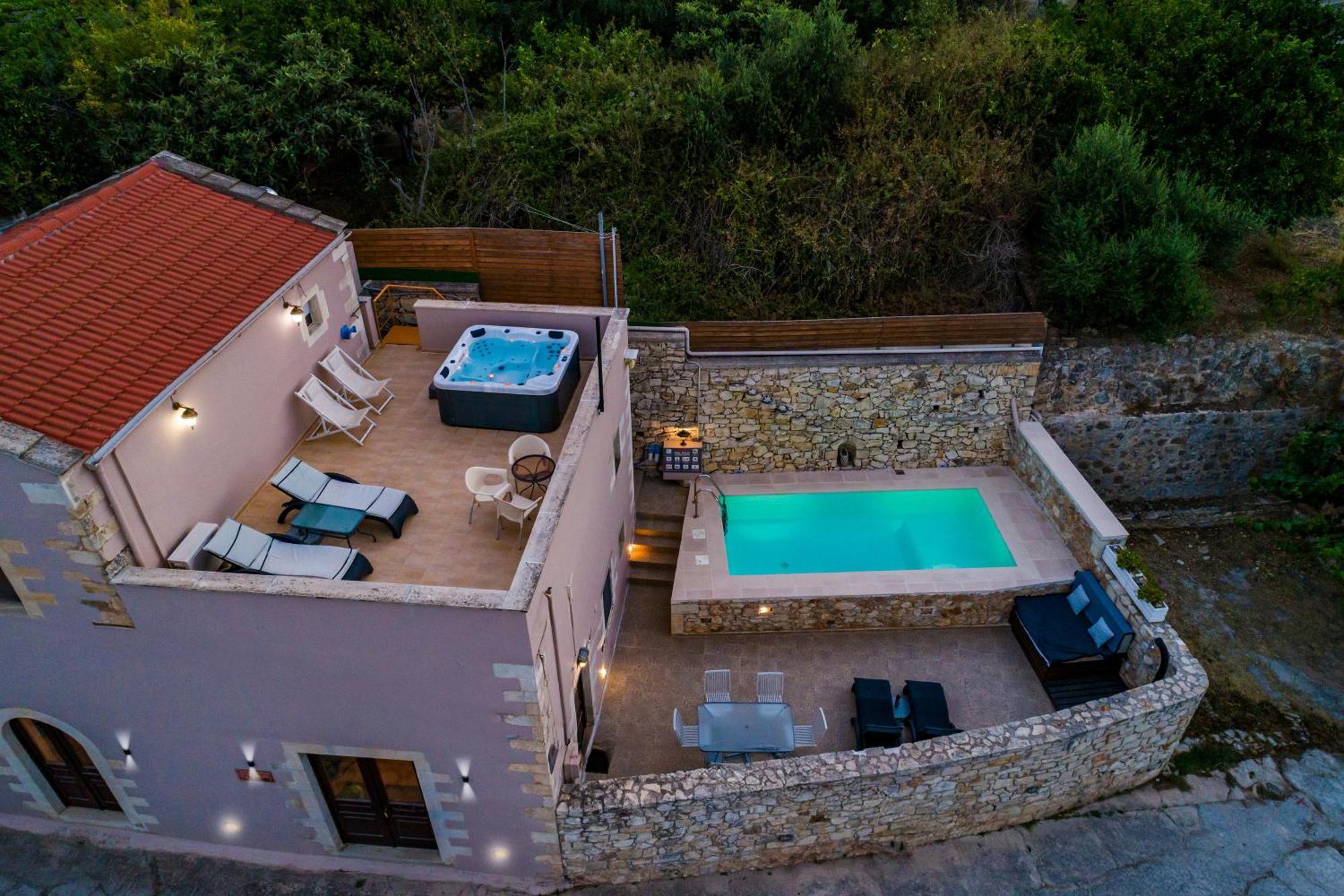 Olga'S Filoxenia - Villa Aladanos-Private Pool And Heated Jacuzzi Makhairoi Экстерьер фото